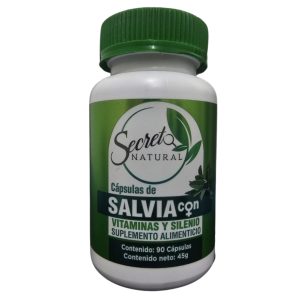 SALVIA CON VITAMINAS Y SILENIO CONTIENE 90 CAPSULAS